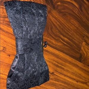 Black bow shaped clutch